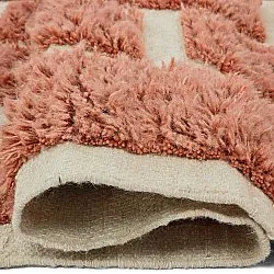 Hochflorteppiche - Leknes Hand Woven Wool Shaggy (terrakotta)