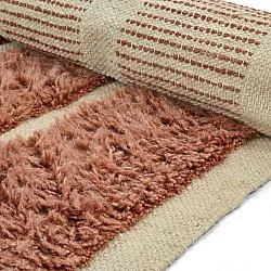 Hochflorteppiche - Leknes Hand Woven Wool Shaggy (terrakotta)