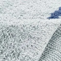 Hochflorteppiche - Leora Natural Cotton Shaggy (grau/blau)