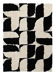 Hochflorteppiche - Marvao Natural Cotton Shaggy (offwhite/schwarz)