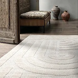 Hochflorteppiche - Naha (cremefarben)