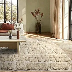 Tapis shaggy - Otranto Natural Cotton Shaggy (blanc cassé)