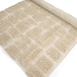 Tapis shaggy - Otranto Natural Cotton Shaggy (blanc cassé)