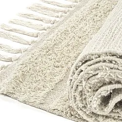 Hochflorteppiche - Rani Natural Cotton Shaggy (cremefarben)