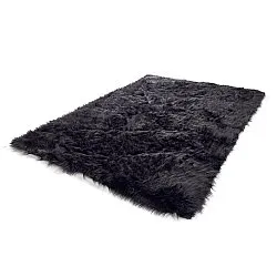 Hochflorteppiche - Sohar (schwarz)