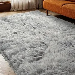 Hochflorteppiche - Sohar (hellgrau)