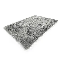 Hochflorteppiche - Sohar (hellgrau)