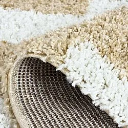 Hochflorteppiche - Tamri (beige/weiß)