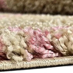 Tapis à poils longs - Tiznit (beige/rose)