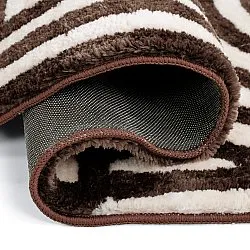 Tapis shaggy - Volos (crème/marron)