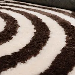 Tapis shaggy - Volos (crème/marron)