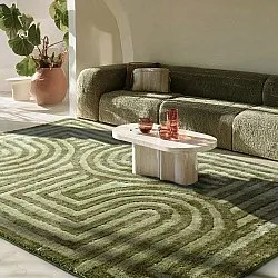 Tapis shaggy - Volos (vert)