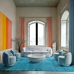 Hochflorteppiche - Zoe (türkis)