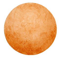 Runde Teppiche - Aranga Super Soft Fur (orange)
