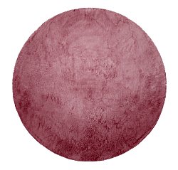 Runde Teppiche - Aranga Super Soft Fur (rose)