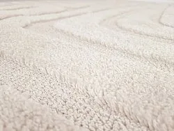 Tapis à poils longs - Elvira (blanc cassé)