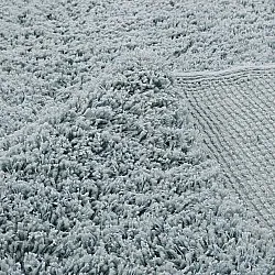 Hochflorteppiche - Combarro Solid Cotton Shaggy (hellblau)