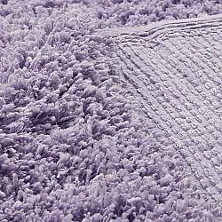 Hochflorteppiche - Combarro Solid Cotton Shaggy (hellviolett)