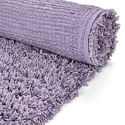 Hochflorteppiche - Combarro Solid Cotton Shaggy (hellviolett)