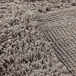 Hochflorteppiche - Combarro Solid Cotton Shaggy (taupe)