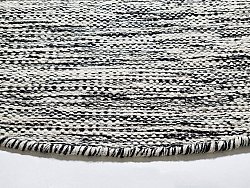 Runde Teppiche - Savona (schwarz/weiß)