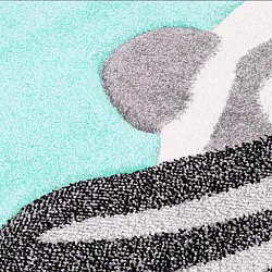 Kinderteppich - Bueno Bunny (Türkis)