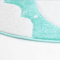 Kinderteppich - Bueno Moon Rund (Türkis)