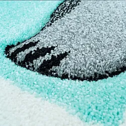 Tapis pour enfants - Bueno Indian Bear Rond (turquoise)