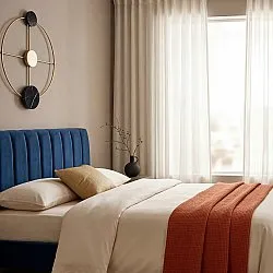 Rideaux Lot de 2 - Rideaux en coton Selena (beige)