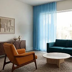 Rideaux Lot de 2 - Rideaux en coton Selena (turquoise)