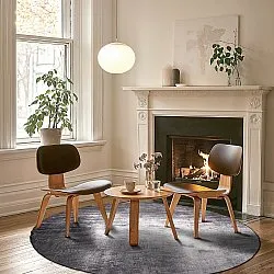 Rund Teppich - Serifos (grau)