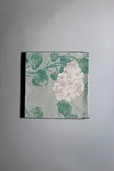 Serviettes en tissu - lot de 4 Amara (gris/rose)