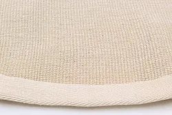 Tapis rond (sisal) - Agave (ivoire)