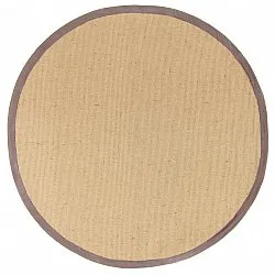 Tapis rond (sisal) - Agave (naturel/marron)