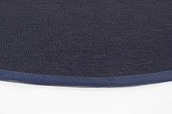 Tapis rond (sisal) - Agave (bleu foncé)