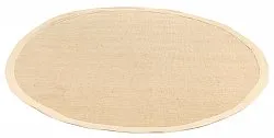 Rund Teppich (sisal) - Agave (sand)