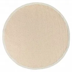 Rund Teppich (sisal) - Agave (beige/grau)