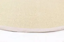 Tapis rond (sisal) - Agave (argent/gris)
