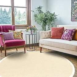 Tapis rond (sisal) - Agave (ivoire)