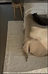 Hochflorteppiche - Ebba Natural Cotton Shaggy (offwhite)