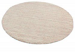 Runde Teppiche - Snowshill (rosa/weiß)