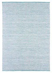 Wollteppich - Snowshill (türkis/weiß)