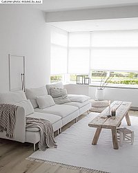 Tapis patchwork - Silje (blanc)