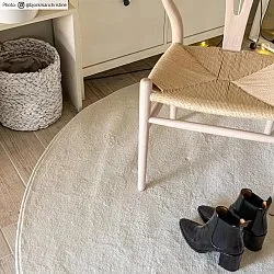 Rund Teppich - Sunayama (weiß)