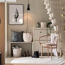 Rund Teppich - Sunayama (weiß)