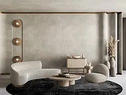 Rund Teppich - Lynton (schwarz)