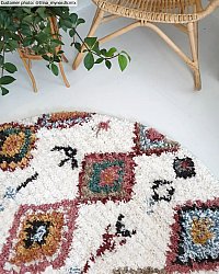 Runde Teppiche - Sezze (beige/multi)