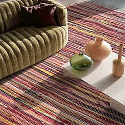 Flickenteppich - Happy (rosa/mehrfarbig)