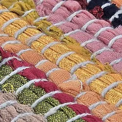 Flickenteppich - Happy (rosa/mehrfarbig)