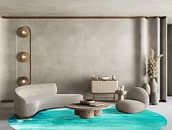 Tapis rond - Jolie (turquoise)